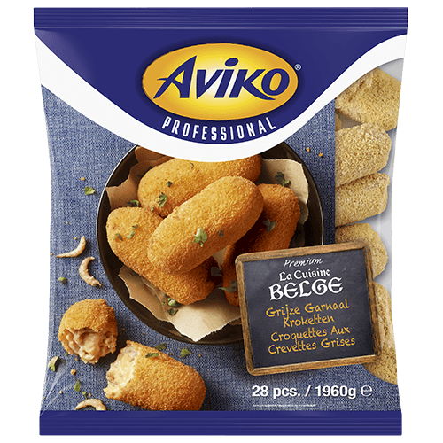 805630 Aviko La Cuisine Belge artisanale Garnalen Kroketten 28st